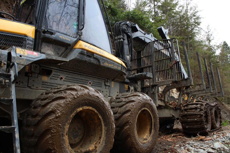 Tractor forestal