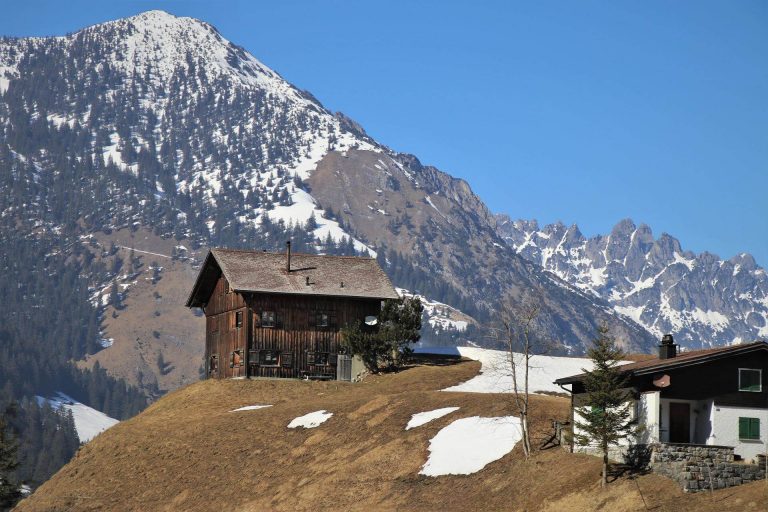 Casa en una montaña